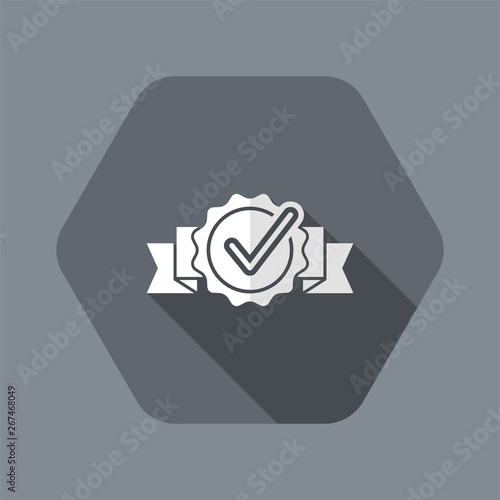 Checking quality symbol icon