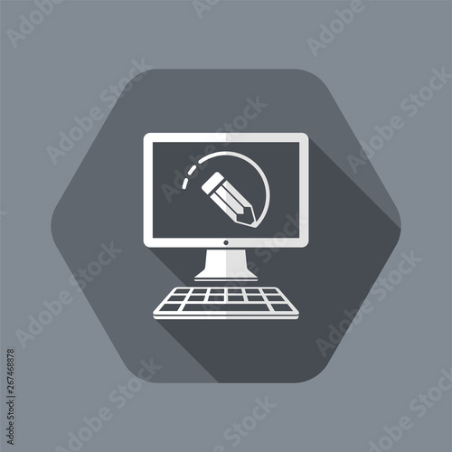 Designer software - Vector flat icon