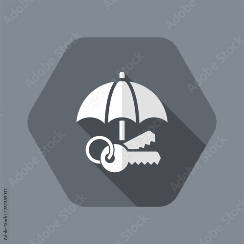 Protected access - Minimal vector icon