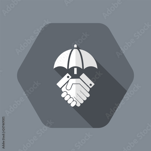 Protected arrangement - Minimal vector icon