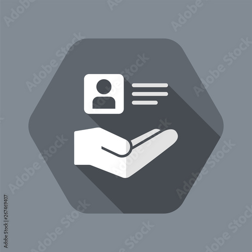 Personal account services - Minimal vector icon