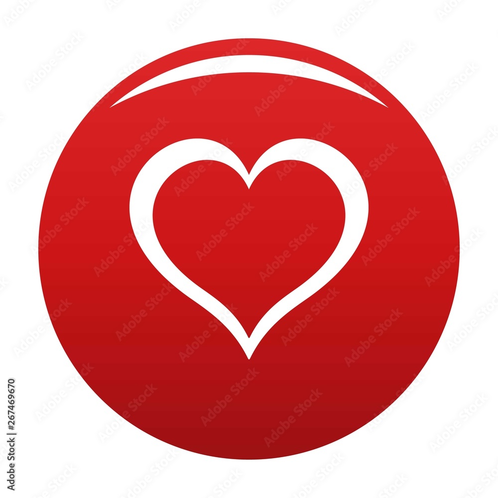 Heart icon. Simple illustration of heart vector icon for any design red Heart icon. Simple illustration of heart vector icon for any design red