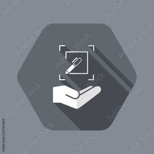 Customized design services - Flat minimal vector icon