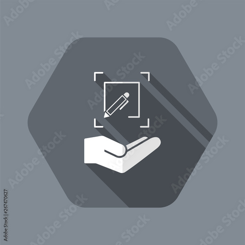 Customized design services - Flat minimal vector icon