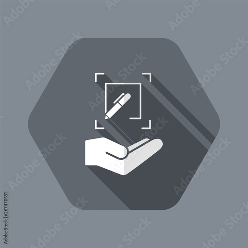 Customized design services - Flat minimal vector icon