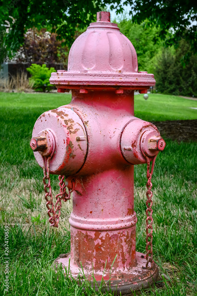 An old, forgotten red fire hydrant rusting in the sun. An old, forgotten red fire hydrant rusting in the sun.