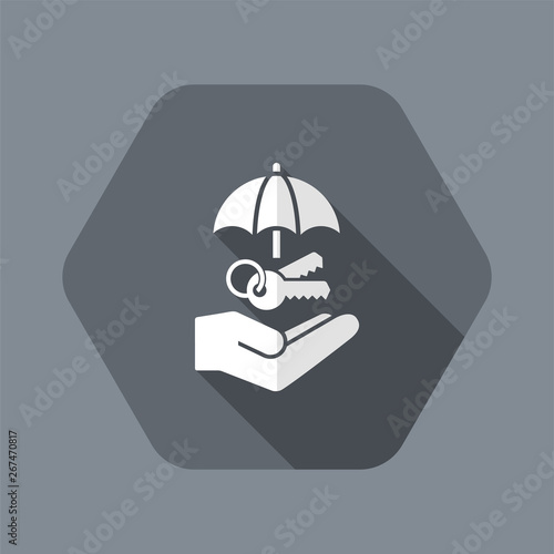 Protected access - Minimal vector icon