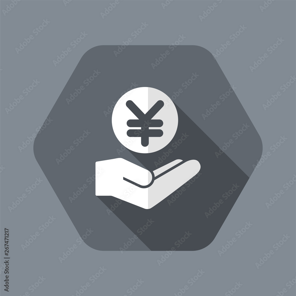 Bank services - Yen - Minimal modern icon Bank services - Yen - Minimal modern icon
