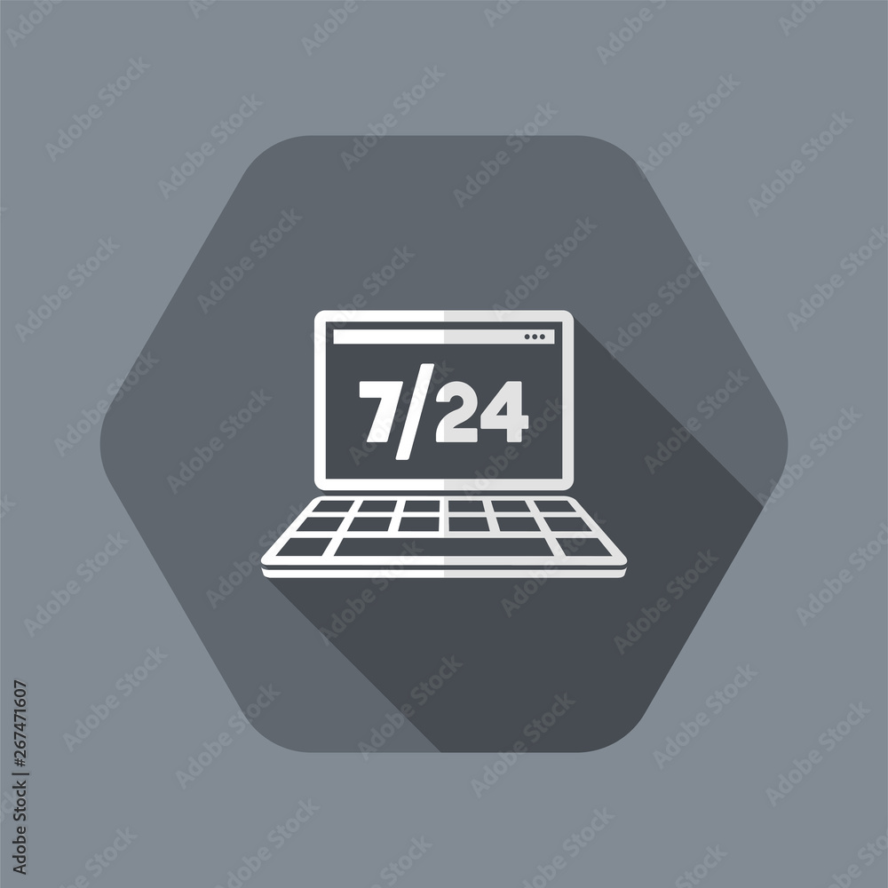 Best computer assistance - Vector web icon Best computer assistance - Vector web icon