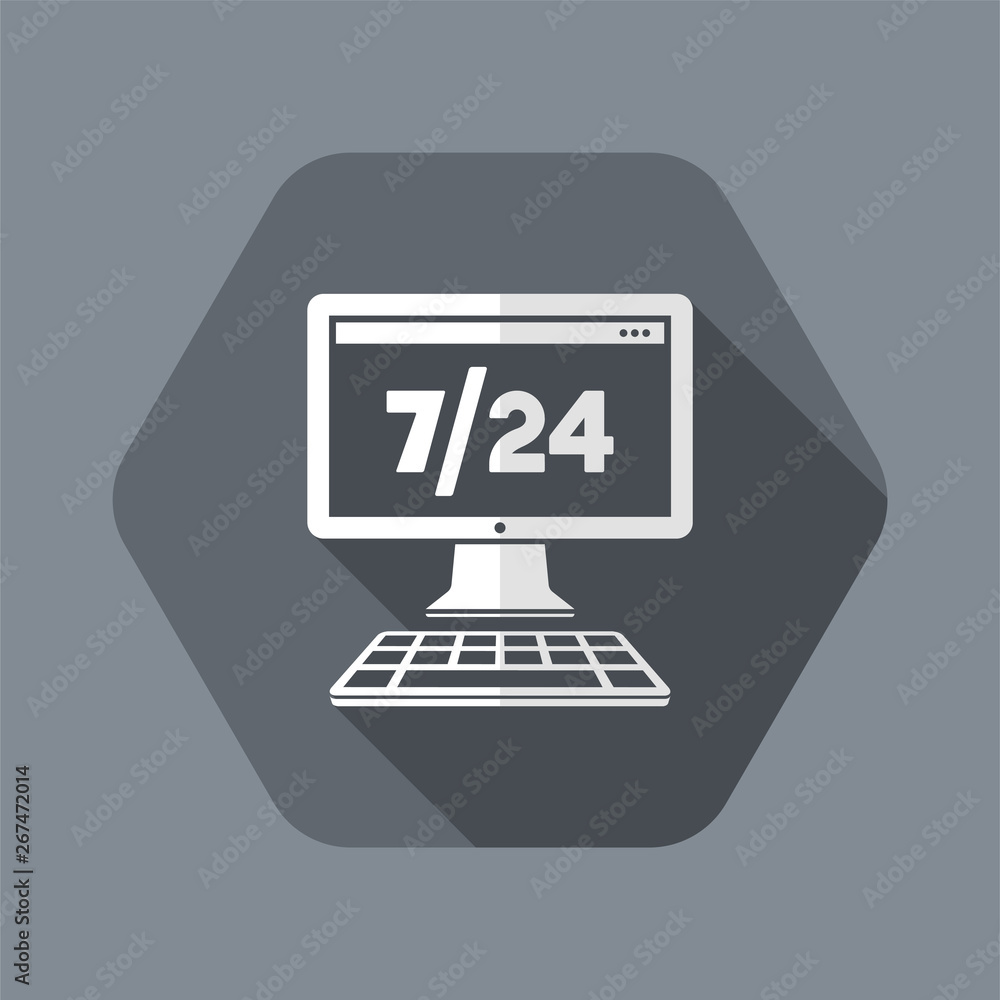 Steady data services - Vector web icon Steady data services - Vector web icon