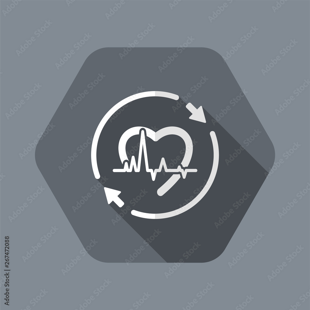 Steady medical assistance service - Vector web icon Steady medical assistance service - Vector web icon