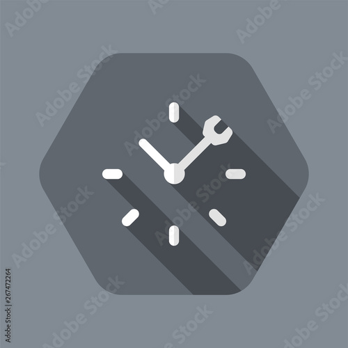 Full time technical assistance services - Vector web icon
