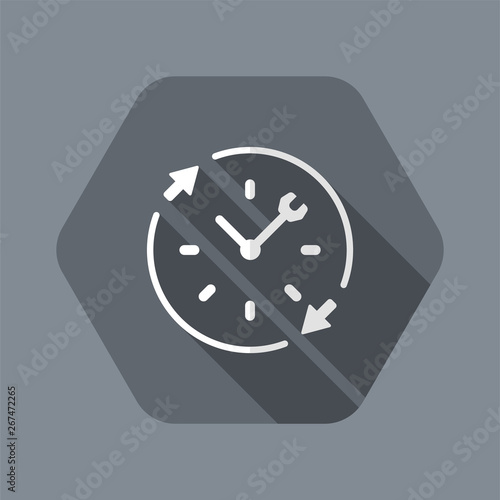 Full time technical assistance services - Vector web icon