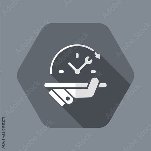 Full time technical assistance services - Vector web icon