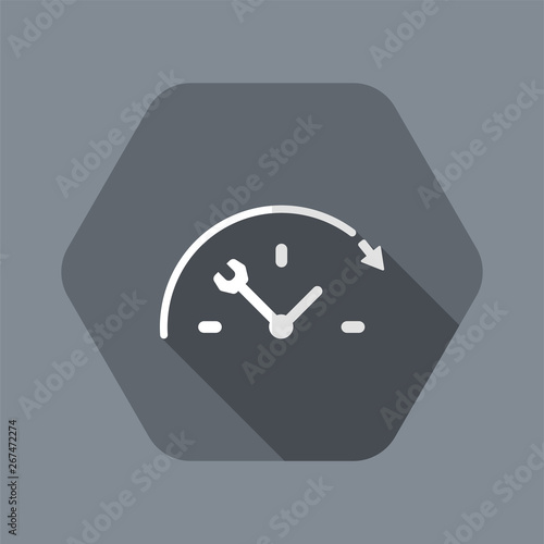 Full time technical assistance services - Vector web icon