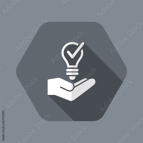 Propose brilliant idea - Vector web icon photo