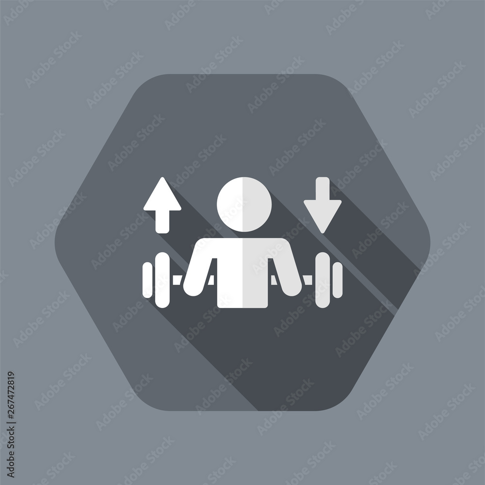 Gym training guide - Vector web icon Gym training guide - Vector web icon