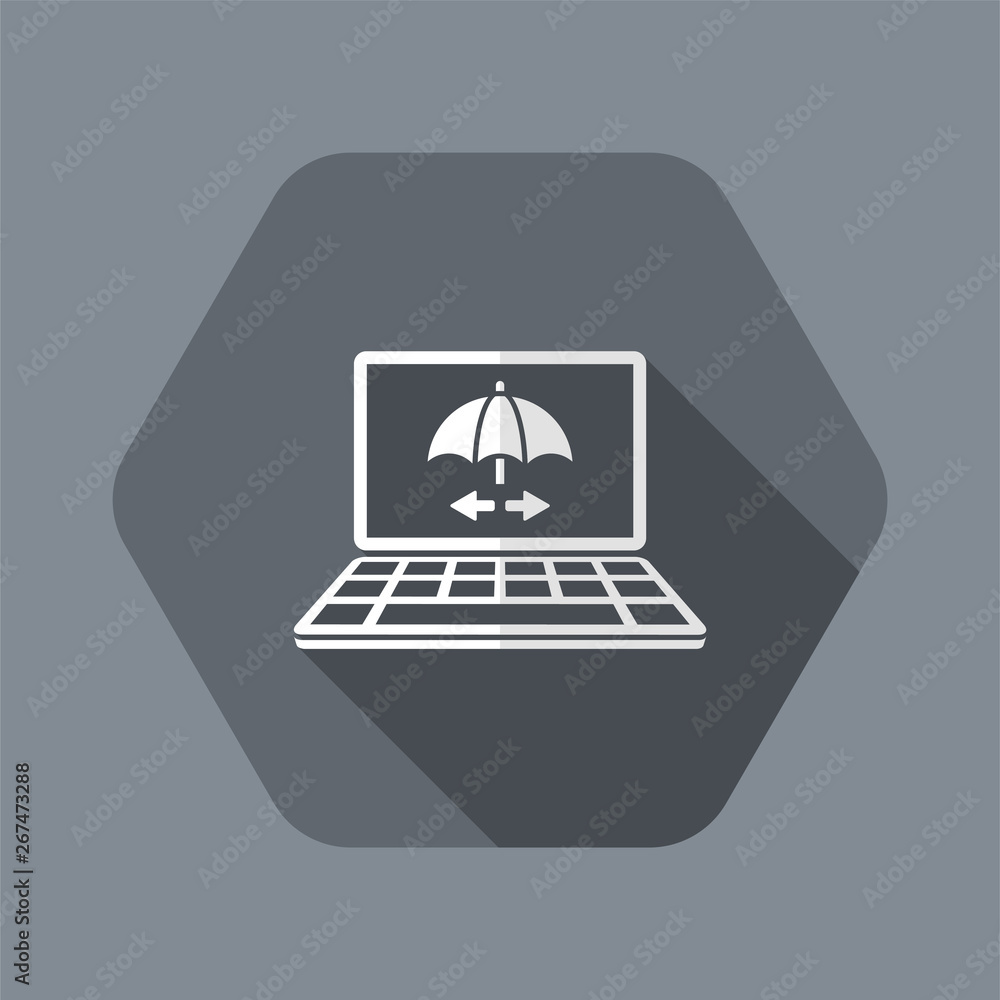 Network security system - Vector web icon Network security system - Vector web icon