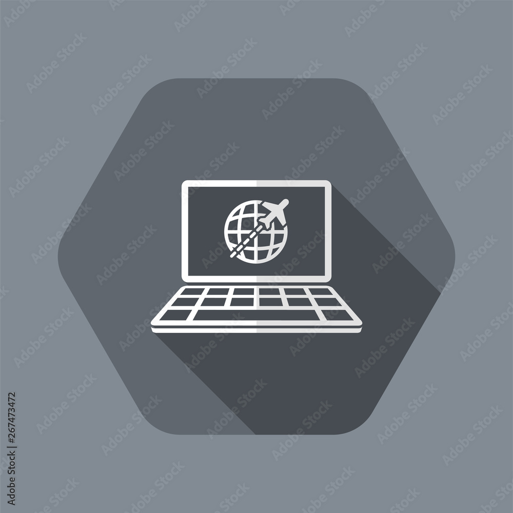 Travel website concept - Vector flat icon Travel website concept - Vector flat icon