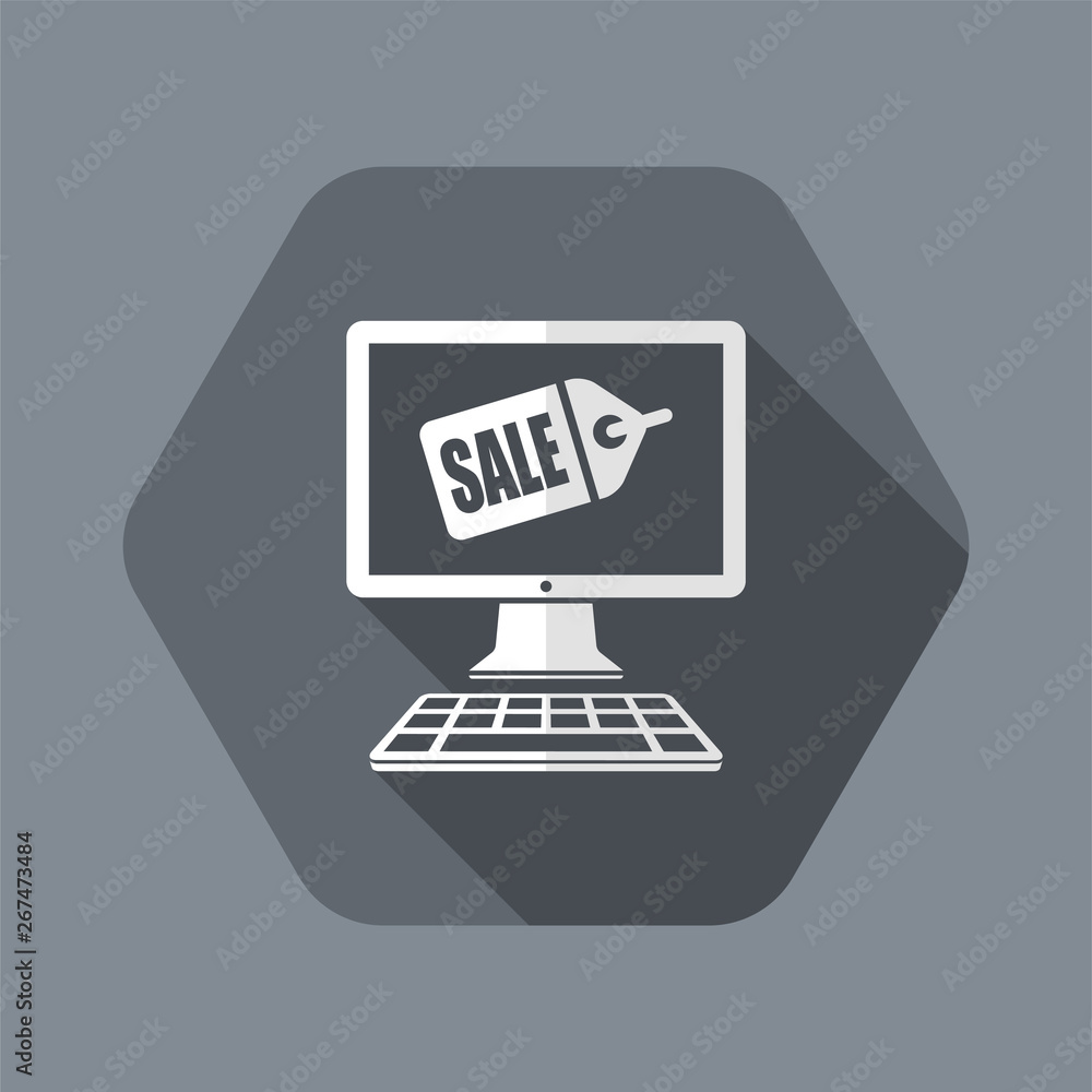 Web coupon - Vector flat icon Web coupon - Vector flat icon