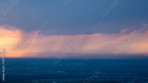 sunset over the black forest