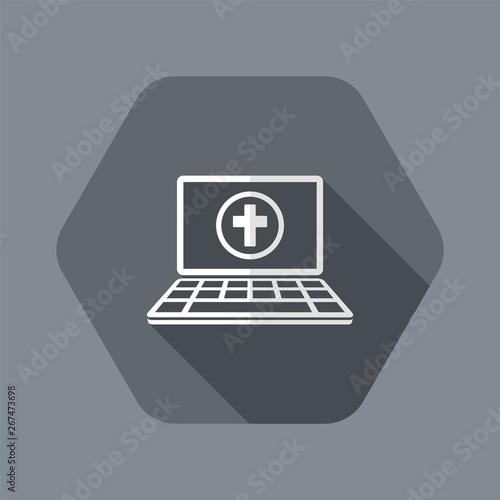 Religious online services - Vector flat icon