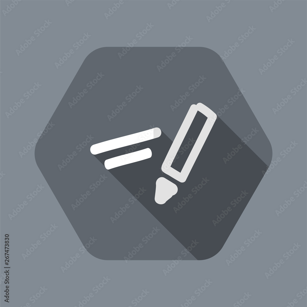 Stylized handwriting pencil concept - Vector flat icon Stylized handwriting pencil concept - Vector flat icon