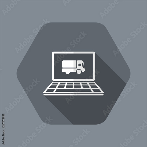 Home delivery - Internet buy - Vector flat icon