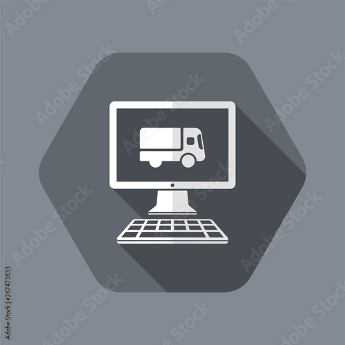 Home delivery - Internet buy - Vector flat icon