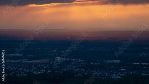 sunset over the black forest