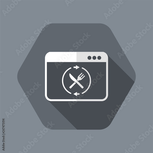 Fooding full web services - Vector flat icon