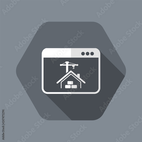 Website under construction - Vector flat icon
