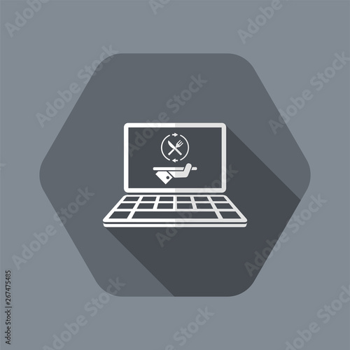 Fooding full web services - Vector flat icon