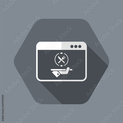 Fooding full web services - Vector flat icon