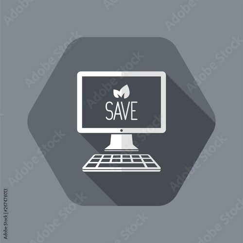 Save the nature - Vector icon for computer website or application