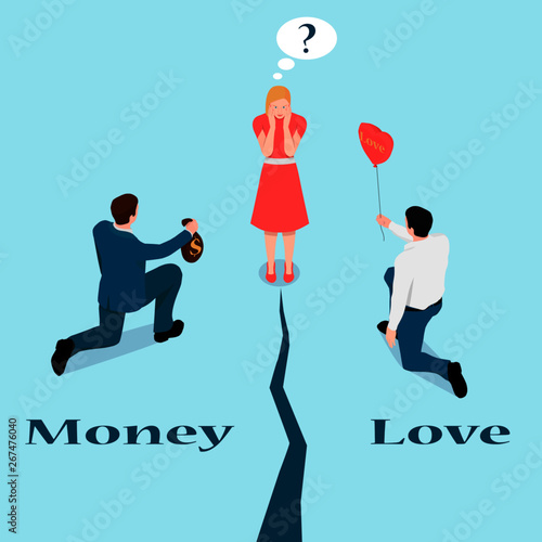 A woman can not choose a man. Difficult romantic choice: rich or man with love?