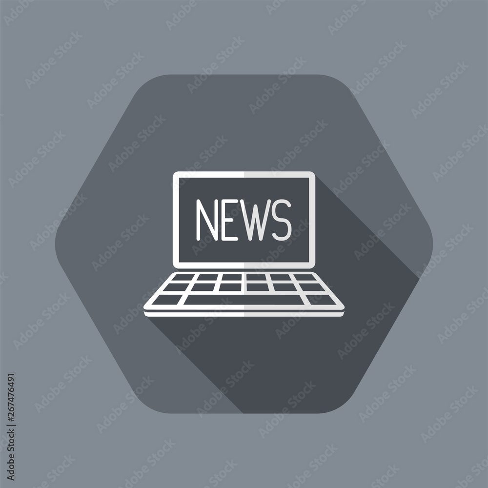 News online - Vector icon for computer website or application News online - Vector icon for computer website or application