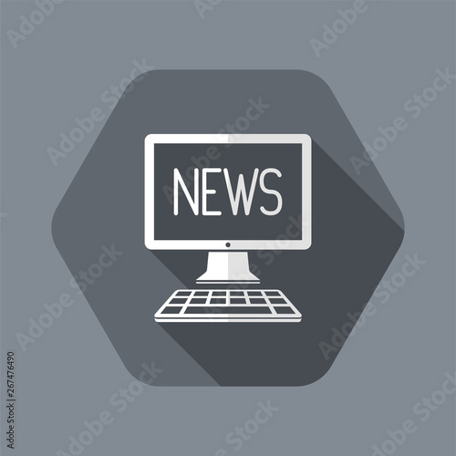 News online - Vector icon for computer website or application
