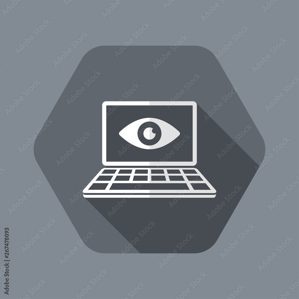 Privacy concept on computer laptop Privacy concept on computer laptop
