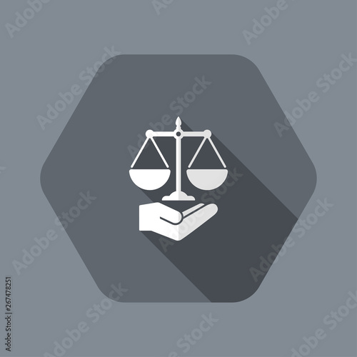 Legal services symbol concept