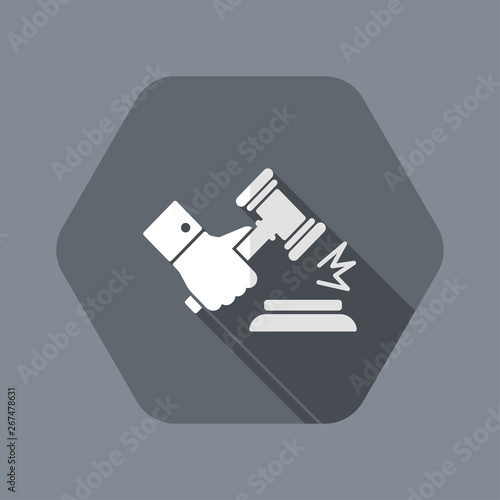 Gavel gesture of judgment