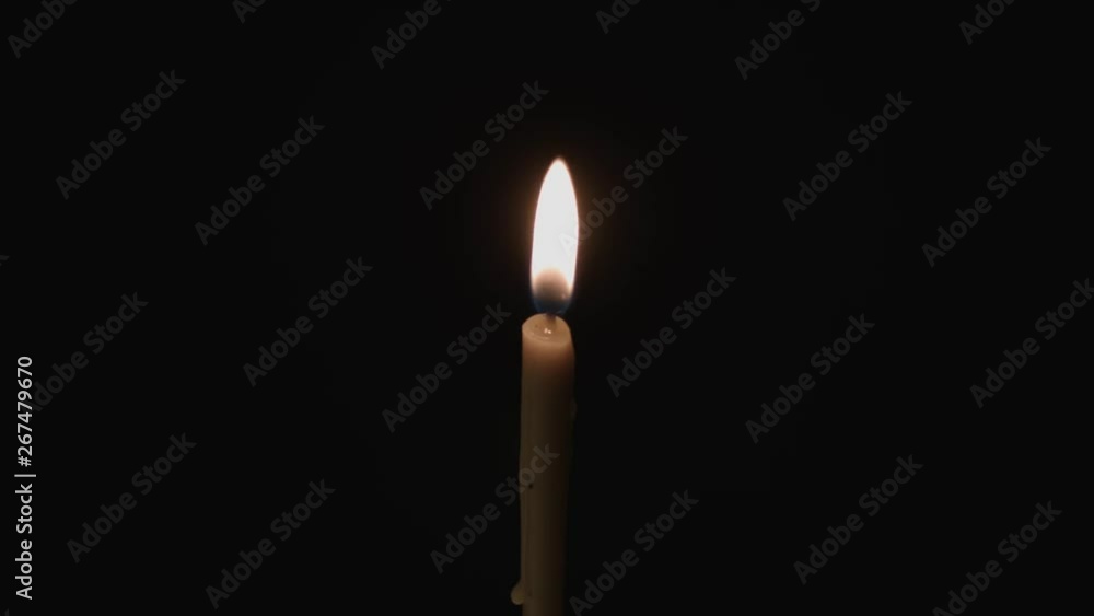Church candle burns Church candle burns