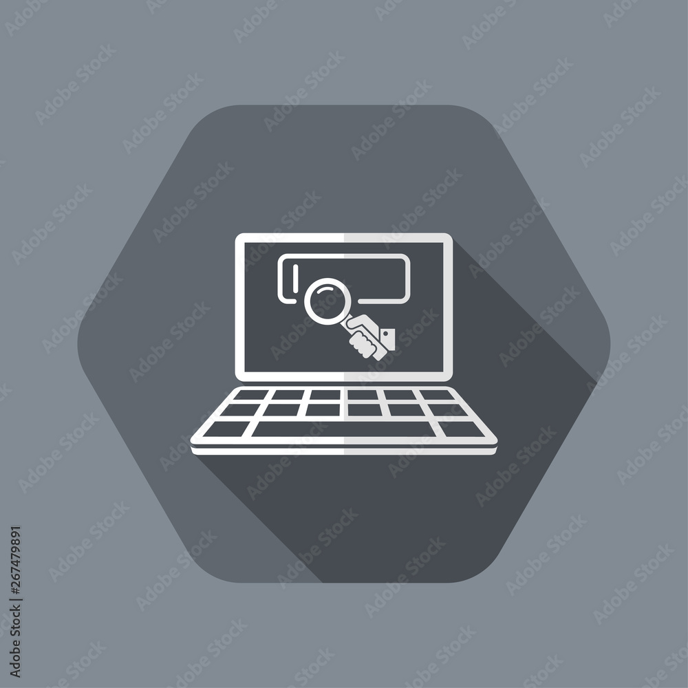 Search process on notebook Search process on notebook