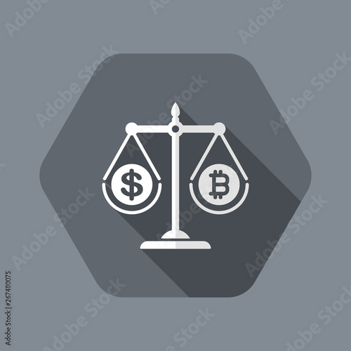 Balance with dollar and bitcoin