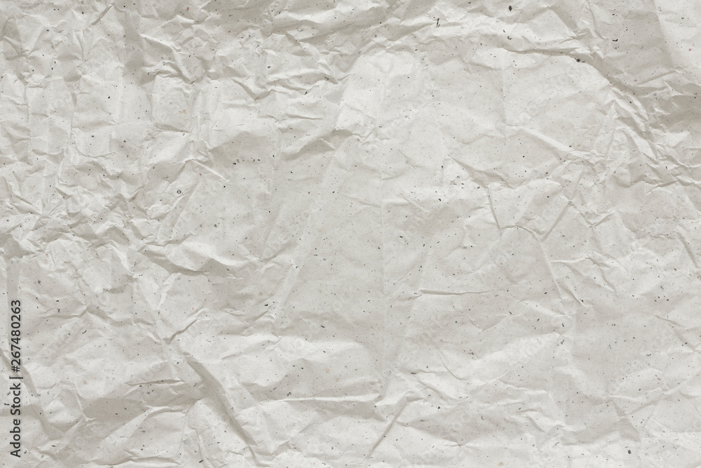 Naklejka premium Gray , old, crumpled, textured , paper background