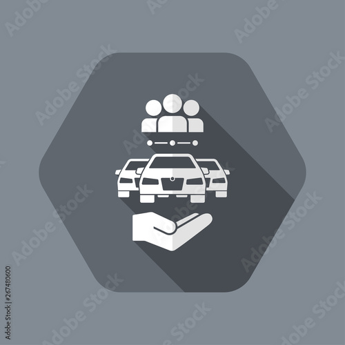 Car sharing service icon