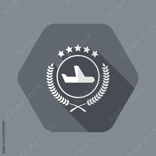 Luxury airline symbol icon