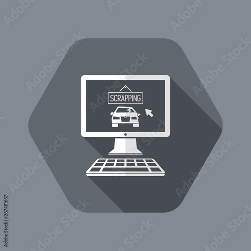 Car scrapping website icon