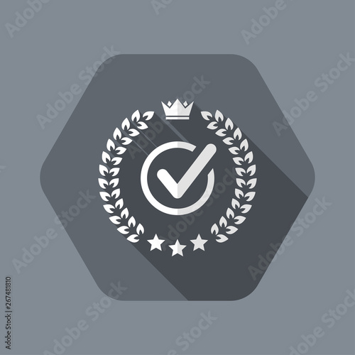 Premium checked guaranteed symbol