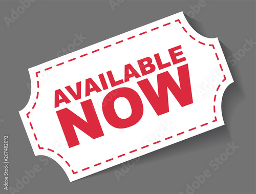 red vector banner available now